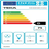 Teka PLR 6320 Semintegrada (extraíble) Acero inoxidable D 384 m³/h