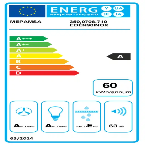 Mepamsa EDEN 90 De techo Acero inoxidable 590 m³/h