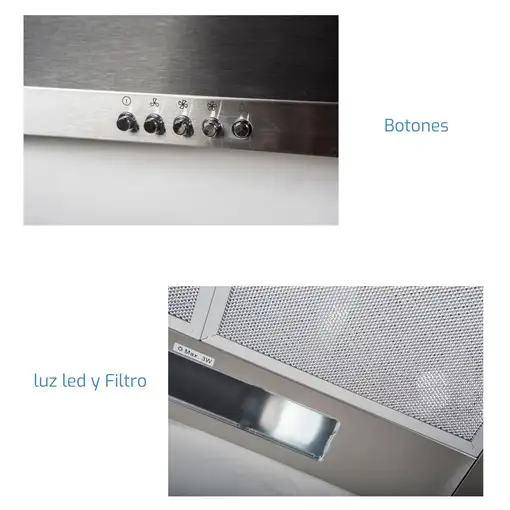 Sauber SCDP60I De pared Acero inoxidable C 400 m³/h