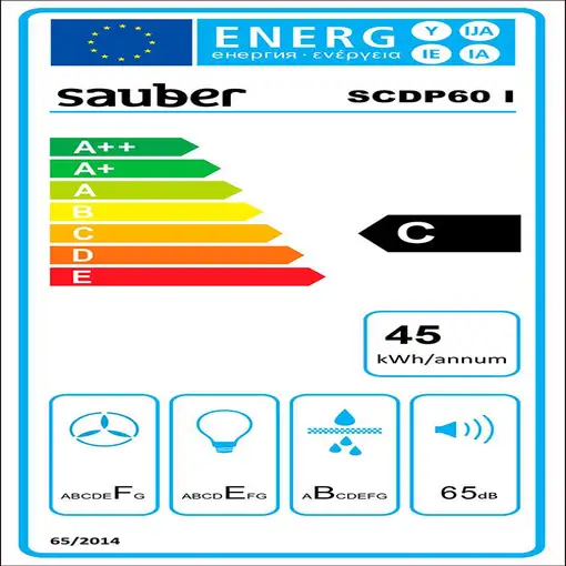 Sauber SCDP60I De pared Acero inoxidable C 400 m³/h