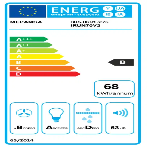 Mepamsa IRÚN 2.0 Encastrada Acero inoxidable 570 m³/h