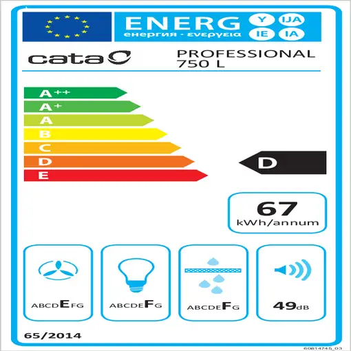 CATA Professional 750 L De pared Blanco D 700 m³/h