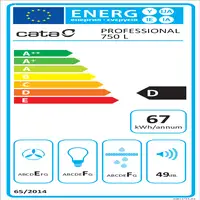CATA Professional 750 L De pared Blanco D 700 m³/h