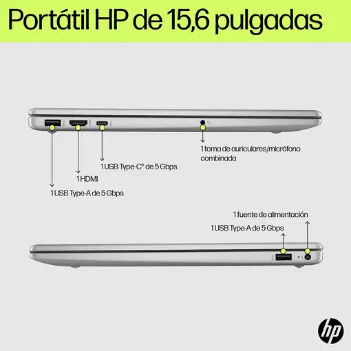 HP Laptop 15-fd0095ns Intel® Core™ i7 i7-1355U Portátil 39,6 cm (15.6\) Full HD 16