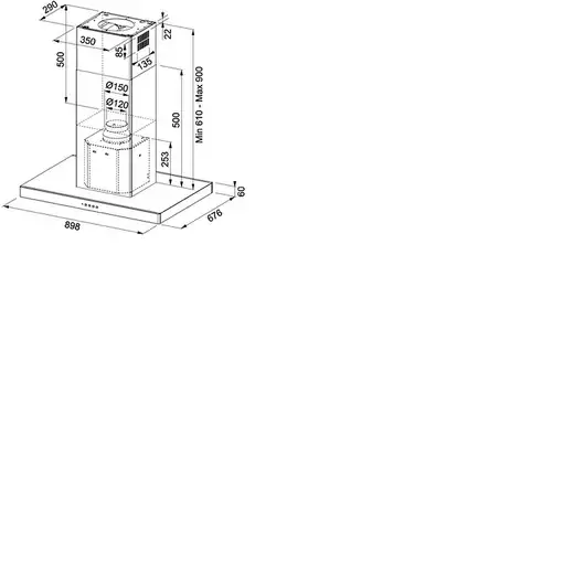 Mepamsa Stilo Isla 90 Acero inoxidable 685 m³/h