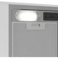 Beko HNU51311S campana Telescópica o extraplana Plata 381 m³/h