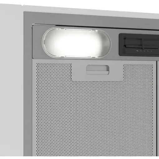 Beko HNU51311S campana Telescópica o extraplana Plata 381 m³/h