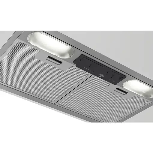 Beko HNU51311S campana Telescópica o extraplana Plata 381 m³/h