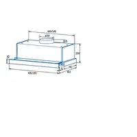 CATA TFB-5160 X Semintegrada (extraíble) Acero inoxidable B 300 m³/h