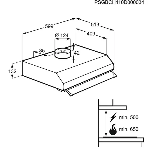 Electrolux LFU226W De pared Blanco 272 m³/h
