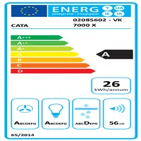 CATA VK 7000 X De pared Acero inoxidable A 477,3 m³/h