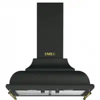 Smeg KC16AOE campana De pared Negro, Oro 788 m³/h Smeg KC16AOE campana De pared Negro, Oro 788 m³/h