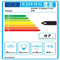 Teka DVN 77050 TTC BK De pared Negro 485 m³/h Teka DVN 77050 TTC BK De pared Negro 485 m³/h