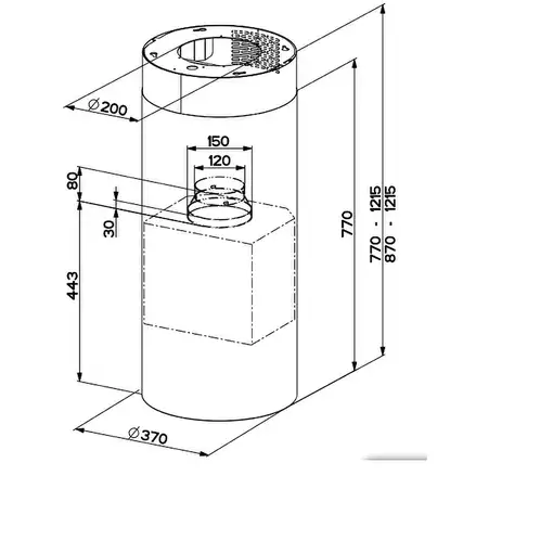 Mepamsa Cylindra Isla Pro Blanco B 750 m³/h