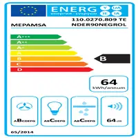 Mepamsa Tender H 90N De pared Negro B 705 m³/h Mepamsa Tender H 90N De pared Negro B 705 m³/h