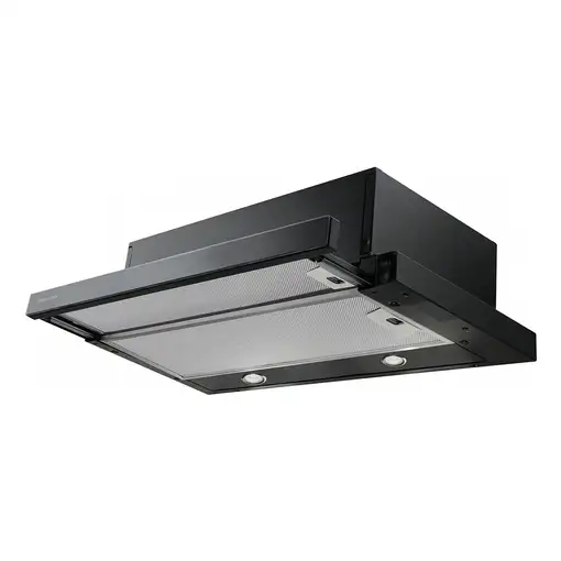 Mepamsa Superline Glass 60 Telescópica o extraplana Negro B 380 m³/h