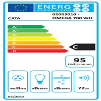 CATA OMEGA 700 WH De pared Blanco C 645 m³/h CATA OMEGA 700 WH De pared Blanco C 645 m³/h