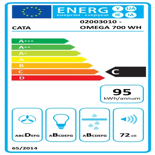 CATA OMEGA 700 WH De pared Blanco 645 m³/h
