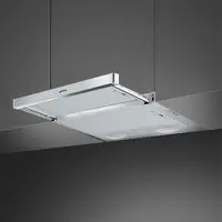 Smeg KSET61E2 campana Semintegrada (extraíble) Plata 310 m³/h