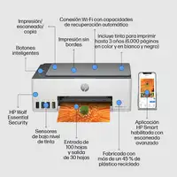 HP Smart Tank 5105 Inalámbrico All-in-One Color Impresora, Fotocopiadora, escáner