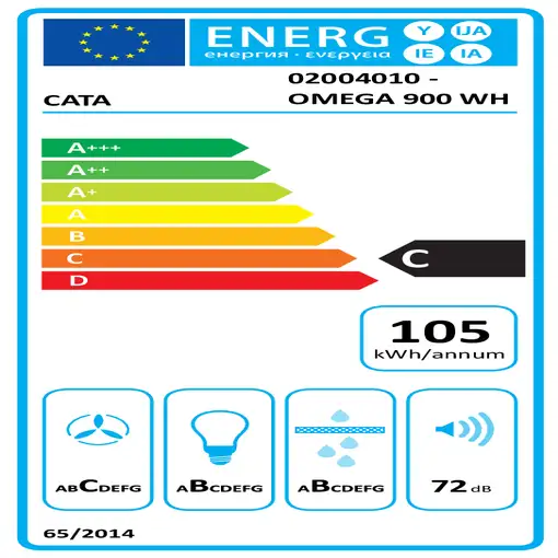 CATA OMEGA 900 WH De pared Blanco 645 m³/h