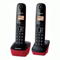 Panasonic KX-TG1612 Teléfono DECT Identificador de llamadas Negro, Rojo