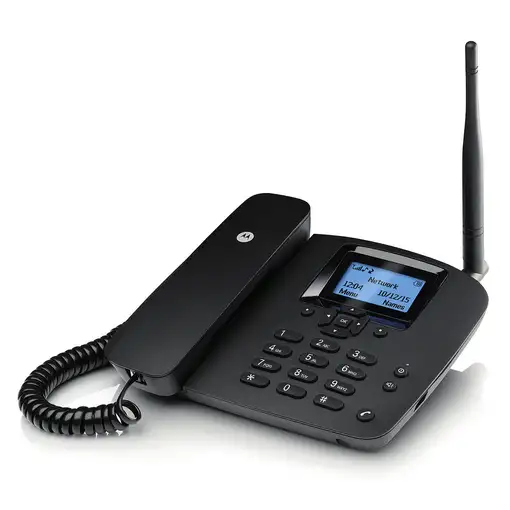Motorola FW200L Teléfono DECT Identificador de llamadas Negro