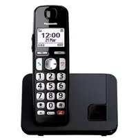 Panasonic KX-TGE250 Teléfono DECT Identificador de llamadas Negro