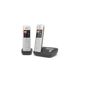 Gigaset CE575 A Duo Teléfono DECT/analógico Identificador de llamadas Negro, Plat
