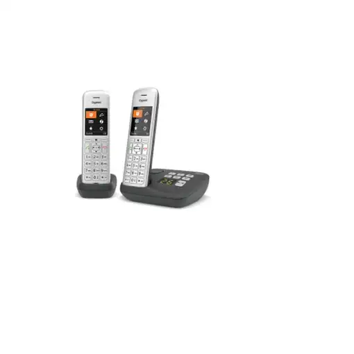 Gigaset CE575 A Duo Teléfono DECT/analógico Identificador de llamadas Negro, Plat