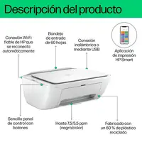 HP DeskJet 2810e Inalámbrico All-in-One Color Impresora, Fotocopiadora, escáner