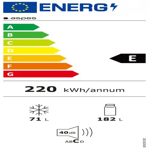 Frigoríficos сombis Independiente 253 L Acero inoxidable AC185502ENFX ASPES