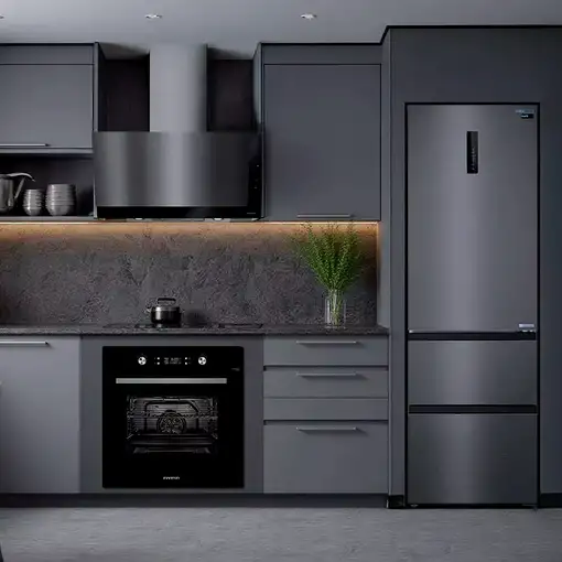 Nevera y congelador Independiente 401 L Gris Oscuro FRD-401T91DEV INFINITON