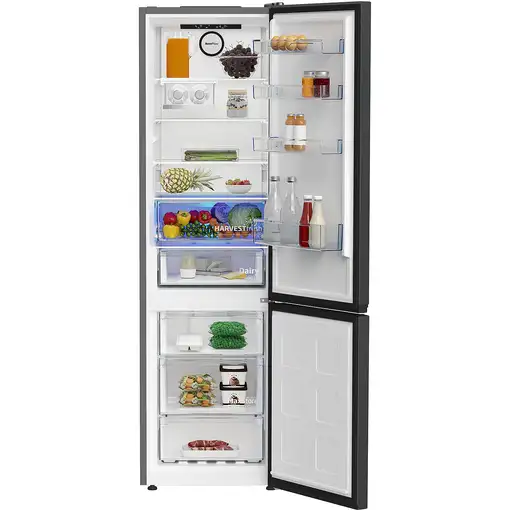 Nevera y congelador Independiente 355 L Negro B7RCNE408HXBR BEKO