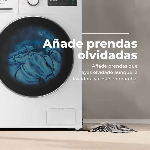 Lavadora inox de 8 kg, 1350 Rpm, Nature 8X EVVO