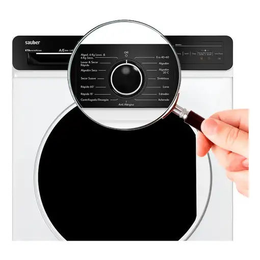 Lavadora-secadoras 6 / 9 kg 1400 rpm Blanco SERIE 7-DR96143 V SAUBER