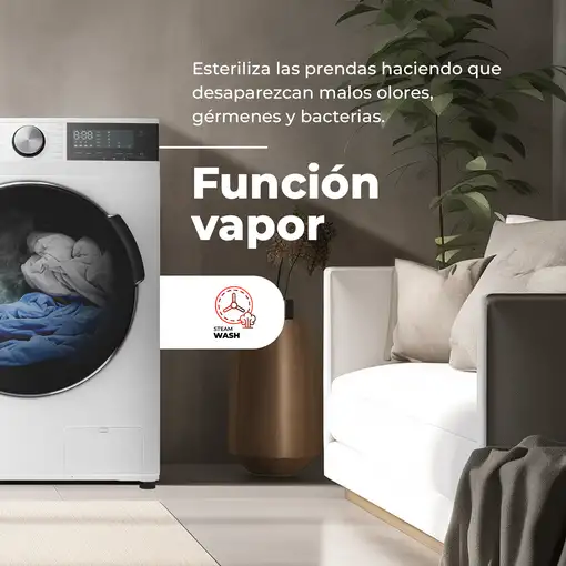Lavadora inox de 12 kg, 1350 rpm, Nova 12X EVVO