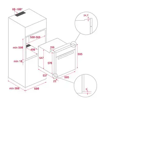Horno 71 L Blanco 111010102 TEKA