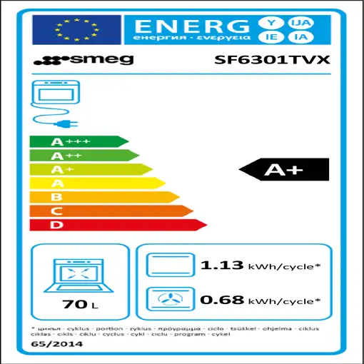Horno 79 L Acero inoxidable Classic SF6301TVX SMEG