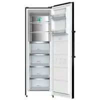 Infiniton CV-19DST Congelador vertical Independiente Negro, Acero inoxidable