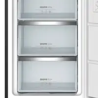 Infiniton CV-19DST Congelador vertical Independiente Negro, Acero inoxidable