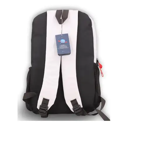 NASA BAG05-W mochila City backpack Negro, Blanco Oxford