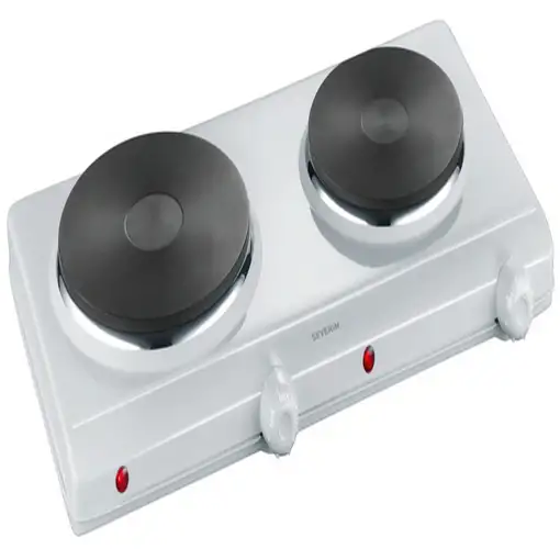 Severin DK 1042 hobs Blanco Encimera Hornillo eléctrico / Placa eléctrica 2 zona(