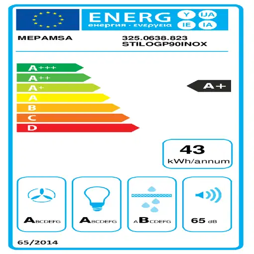 Mepamsa Stilo Green Power 90 X De pared Acero inoxidable 700 m³/h