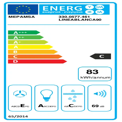 Mepamsa Linea De pared Blanco 560 m³/h