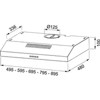 Mepamsa Brisa Plus X 60 De pared Acero inoxidable 180 m³/h