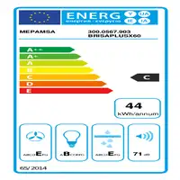 Mepamsa Brisa Plus X 60 De pared Acero inoxidable 180 m³/h