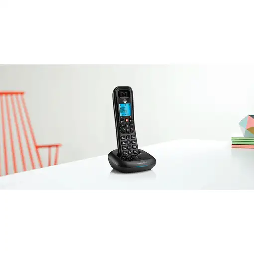 Motorola CD4001 Teléfono DECT Identificador de llamadas Negro