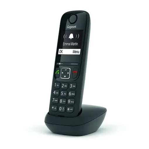 Gigaset AS690HX Teléfono DECT/analógico Identificador de llamadas Negro