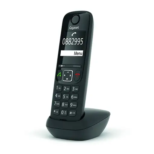 Gigaset AS690HX Teléfono DECT/analógico Identificador de llamadas Negro